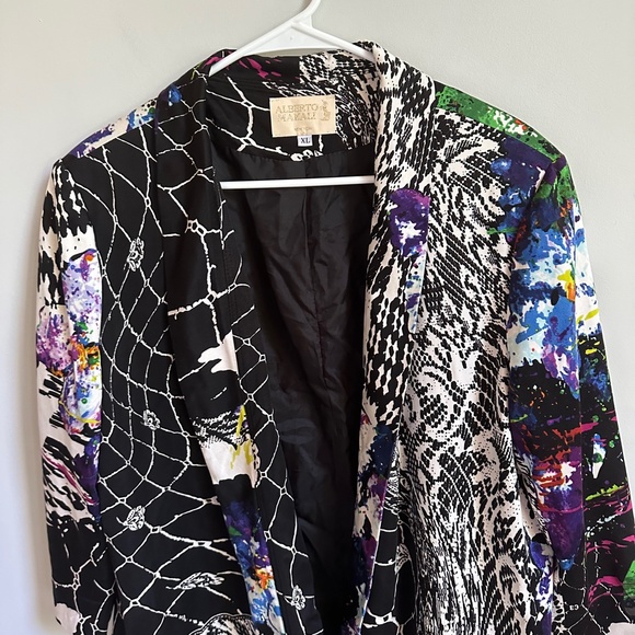 Alberto Makali Abstract Printed Open Front Blazer - Picture 3 of 6